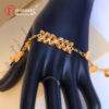 Hand Bracelet Bangle gold Chain Link Finger Ring Bracelet gold plated hand bracelet with ring